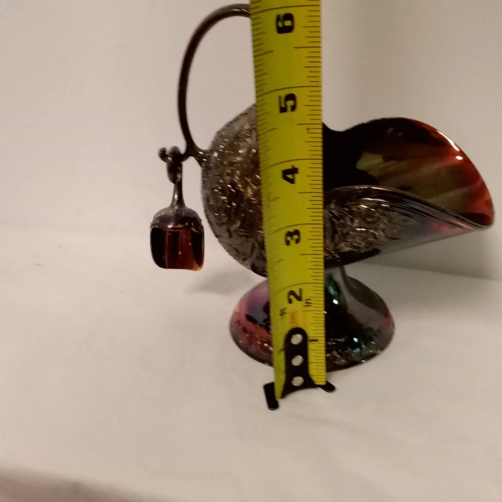 E.P. Japan Victorian Sugar Shuttle & Scoop Silver Plated Metal Condinment